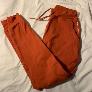 ALPHALETE Premium Joggers Size Small Orange